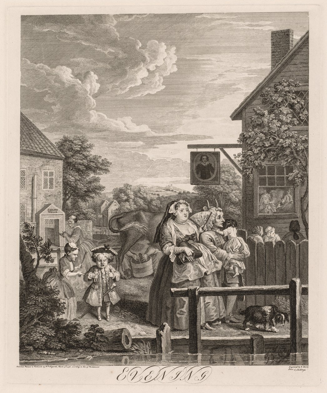 Čtyři časy dne: Večer od William Hogarth
