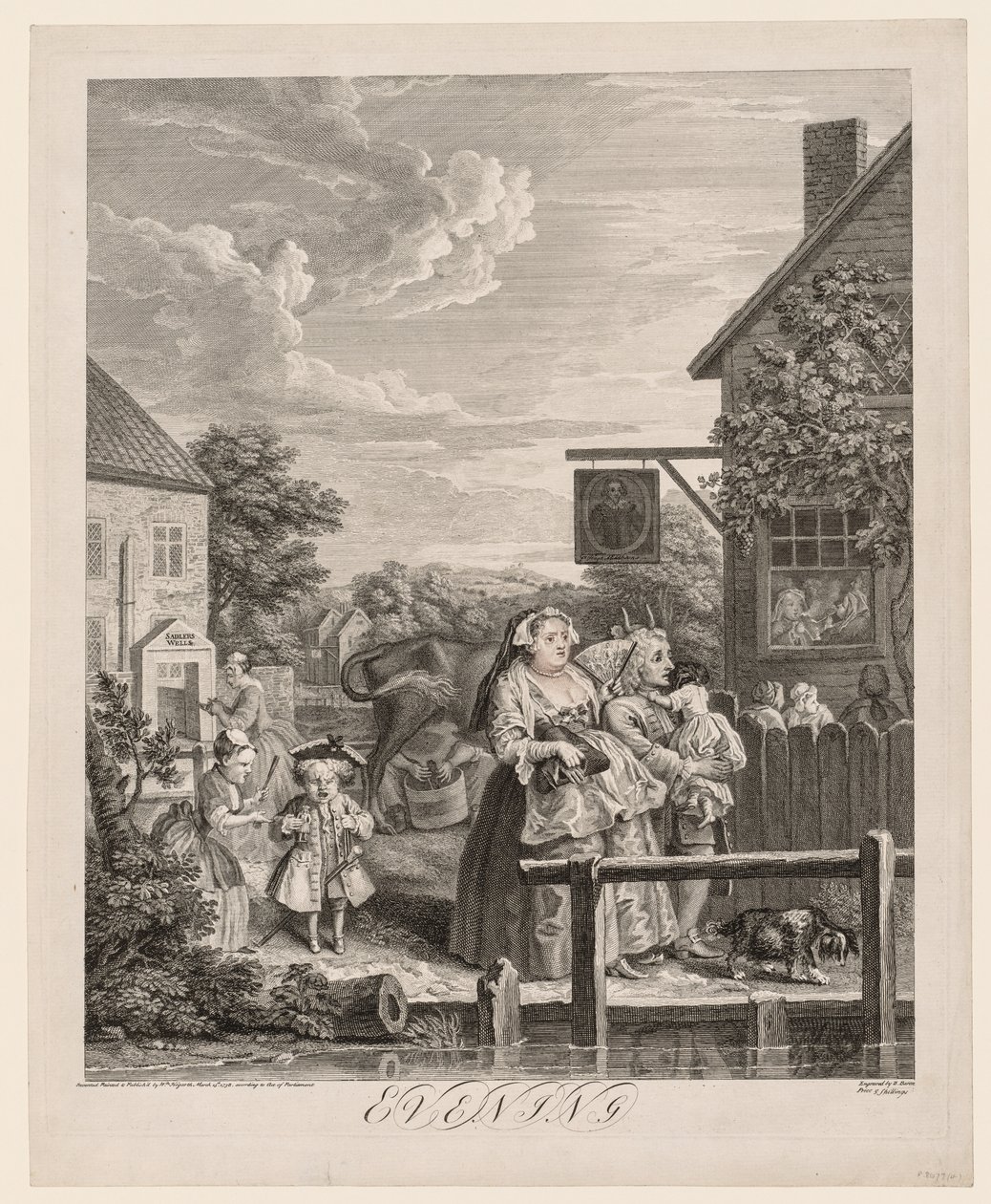 Čtyři časy dne: Večer od William Hogarth