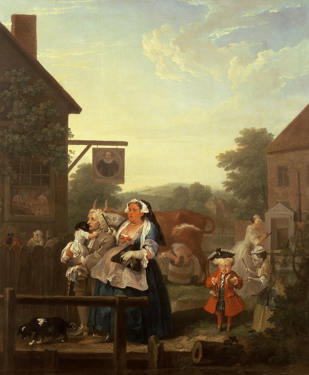 Čtyři časy dne: Večer, 1736 od William Hogarth