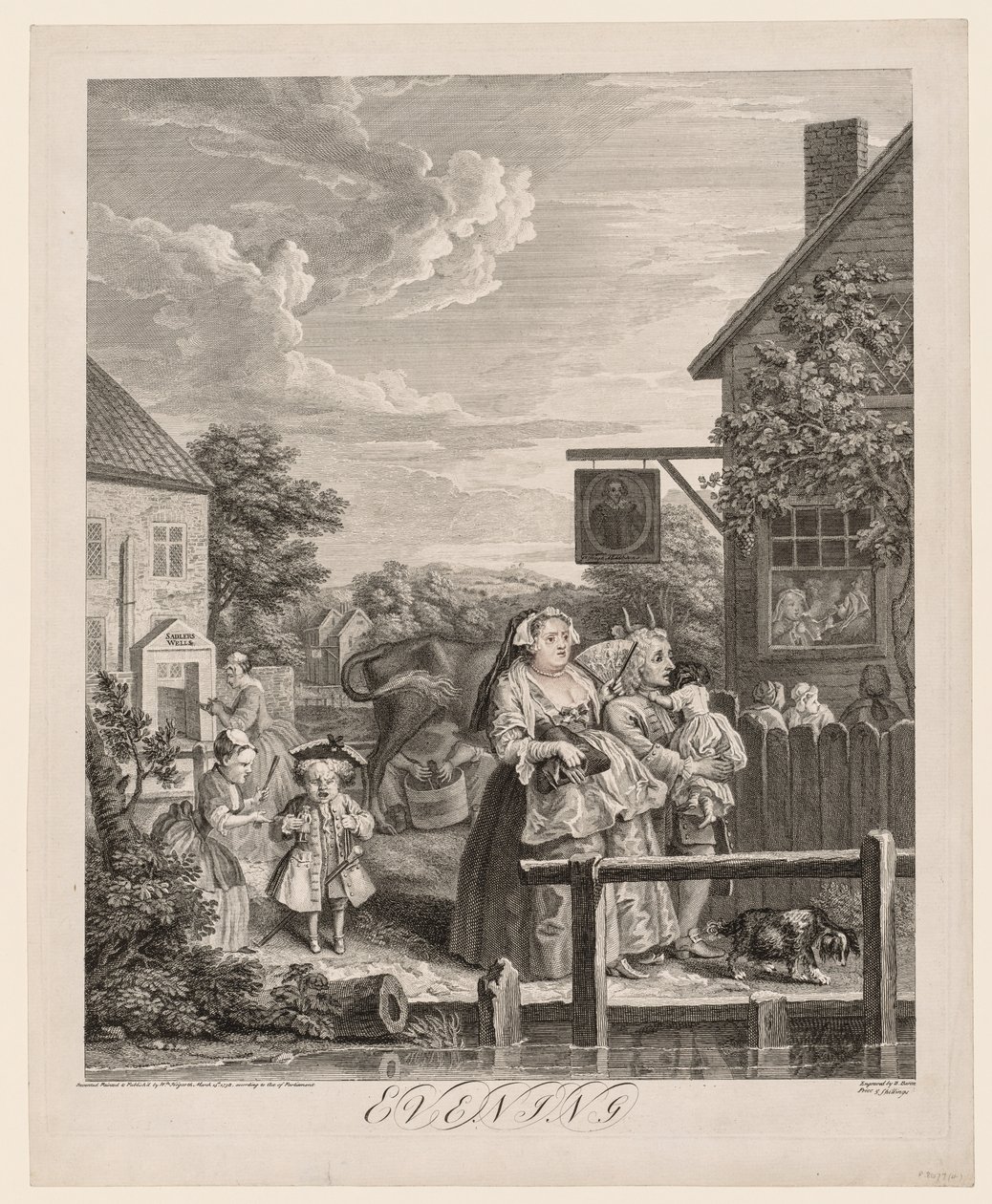 Čtyři časy dne: Večer, 1738. od William Hogarth