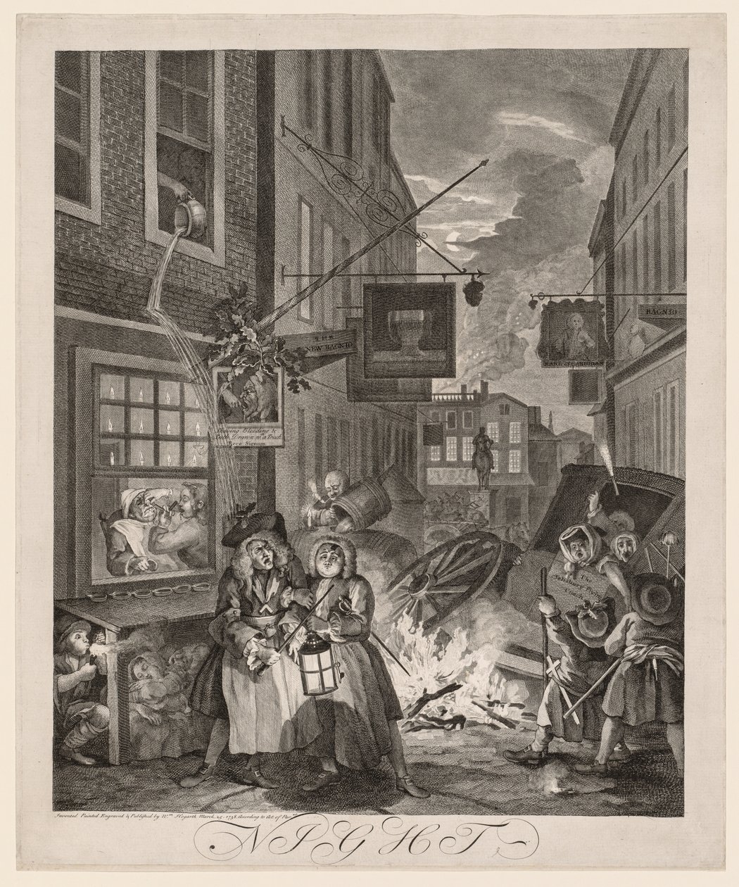Čtyři časy dne: Noc od William Hogarth