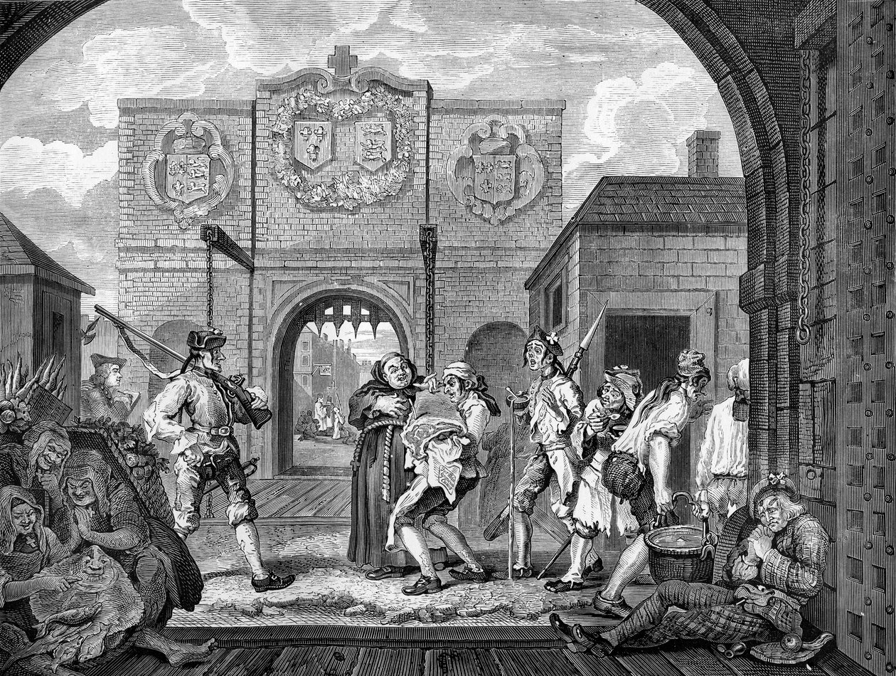 Brány Calais od Williama Hogartha od William Hogarth