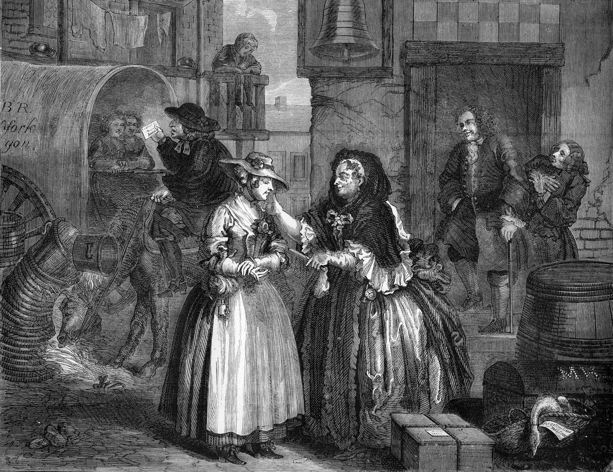 Pokrok nevěstky od Williama Hogartha od William Hogarth
