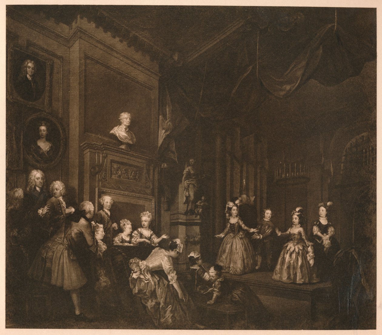Indický císař, 1732 od William Hogarth
