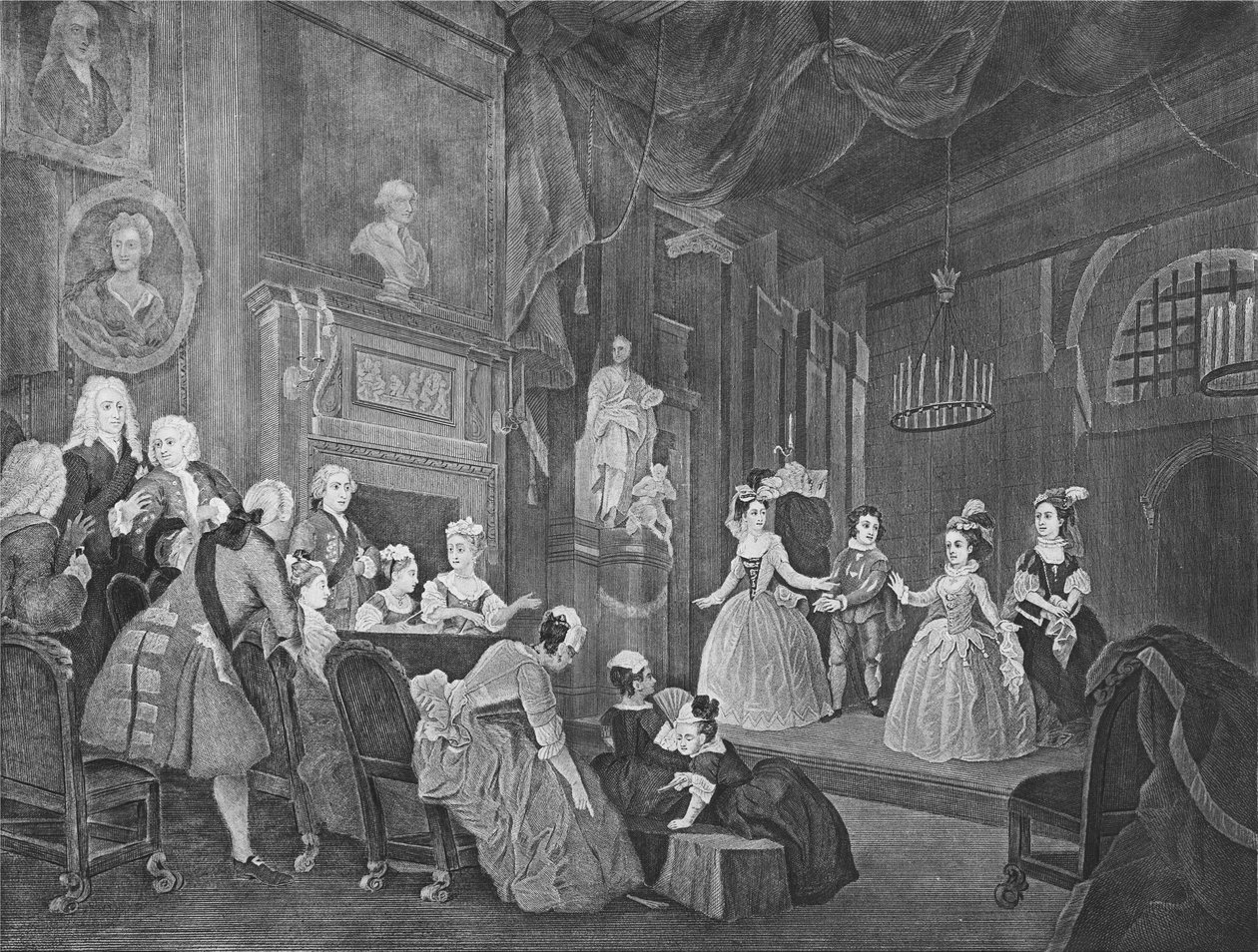 Indický císař, rytina Roberta Dodda od William Hogarth