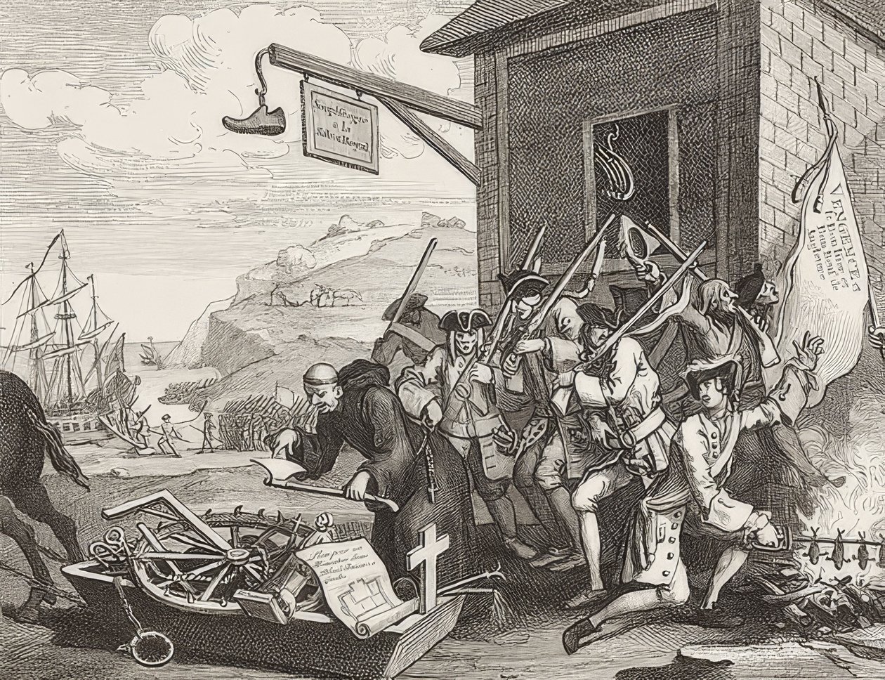 The Invasion, Plate 1: France / Die Invasion, Blatt 1: France. 1756 od William Hogarth