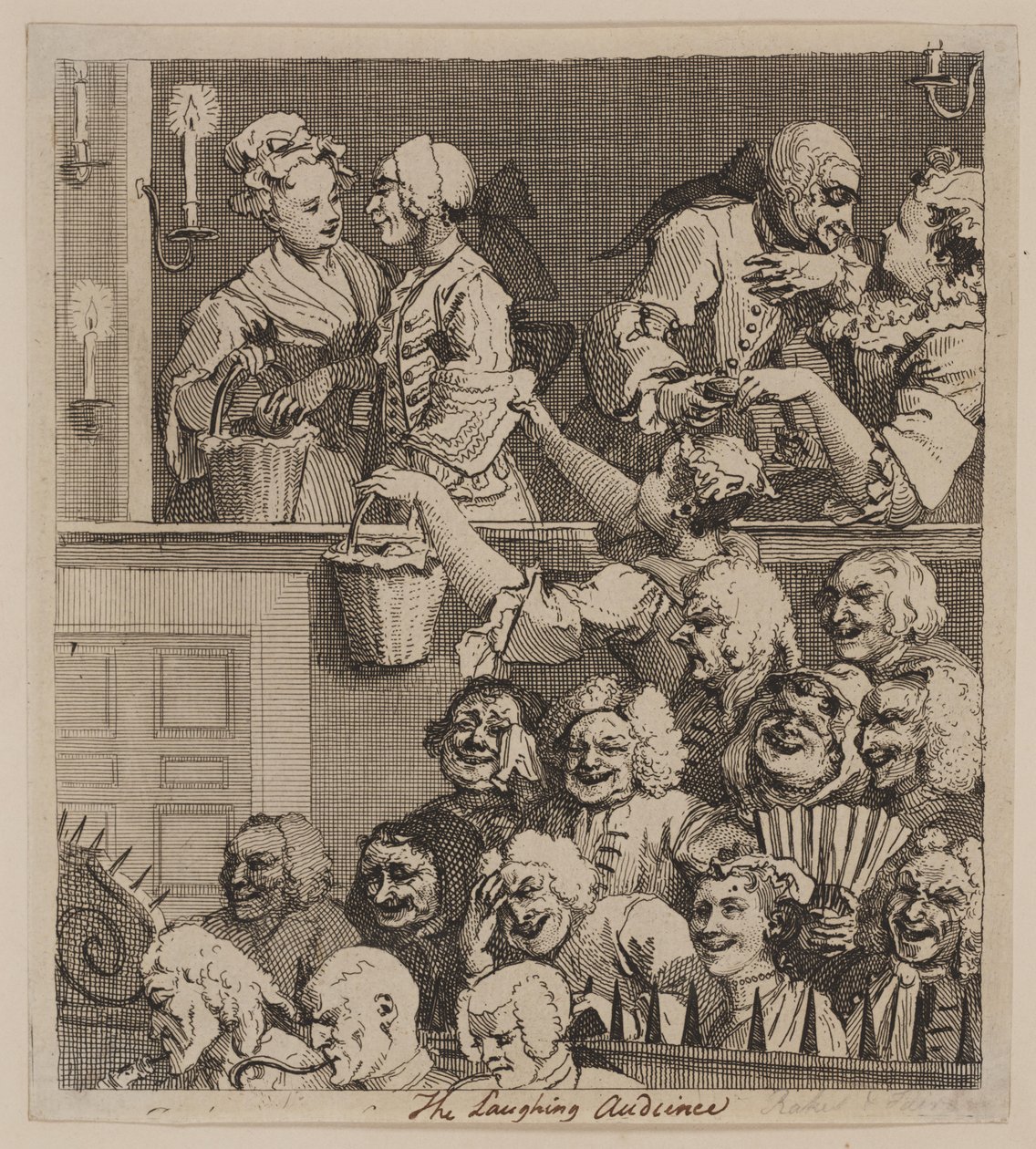 Smějící se publikum od William Hogarth
