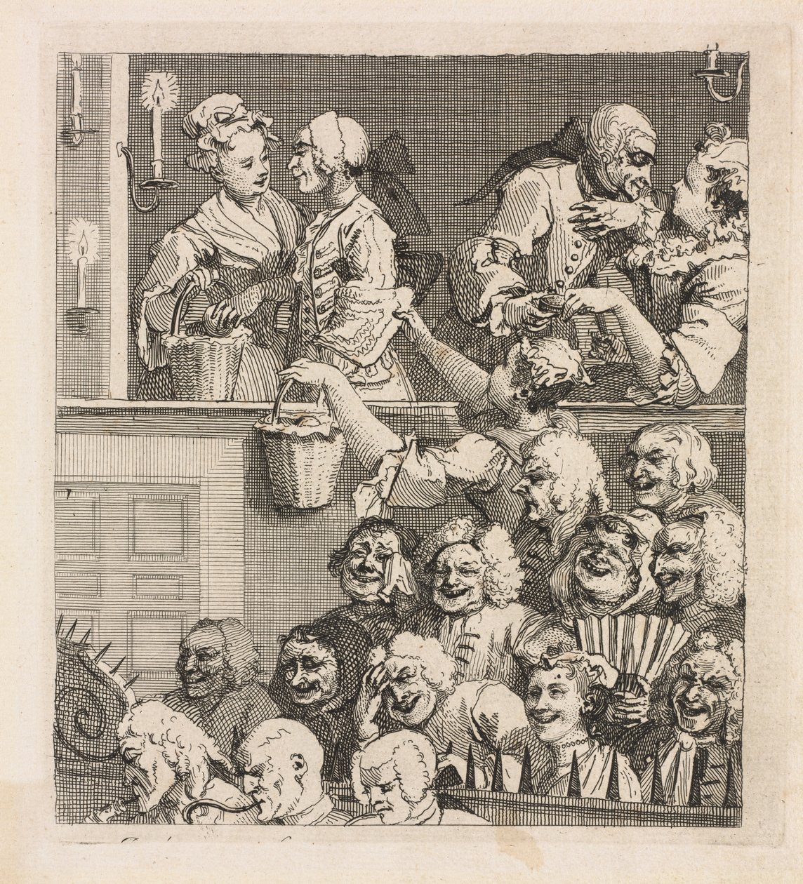 Smějící se publikum, 1733. od William Hogarth