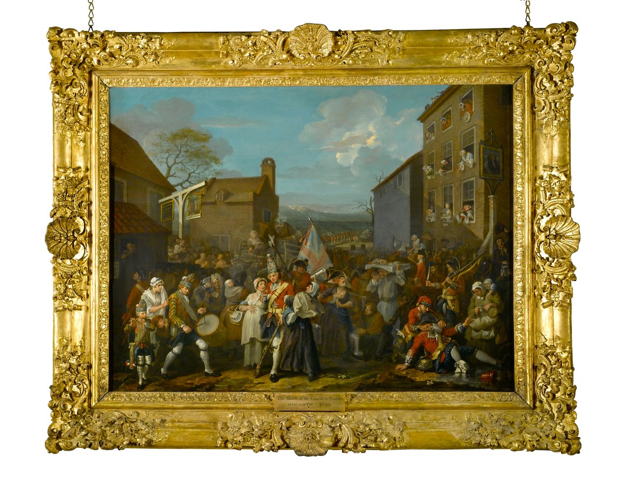 Pochod stráží do Finchley, 1750 od William Hogarth