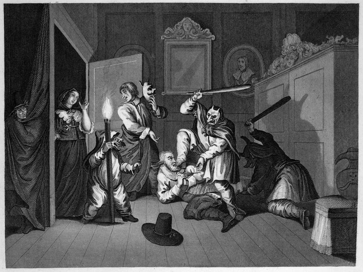Maškarní dobrodružství od William Hogarth