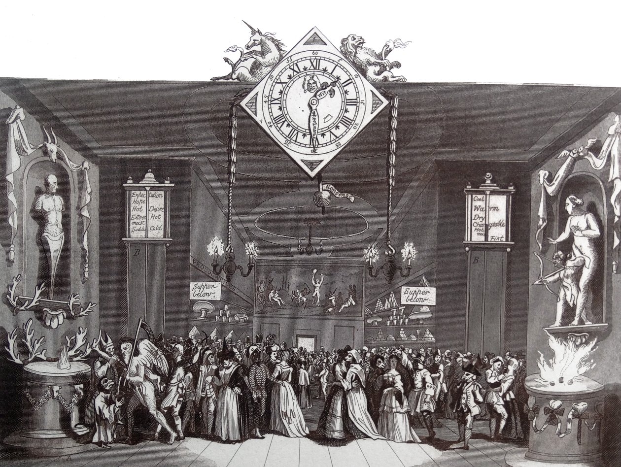 Vstupenka na maškarní od William Hogarth