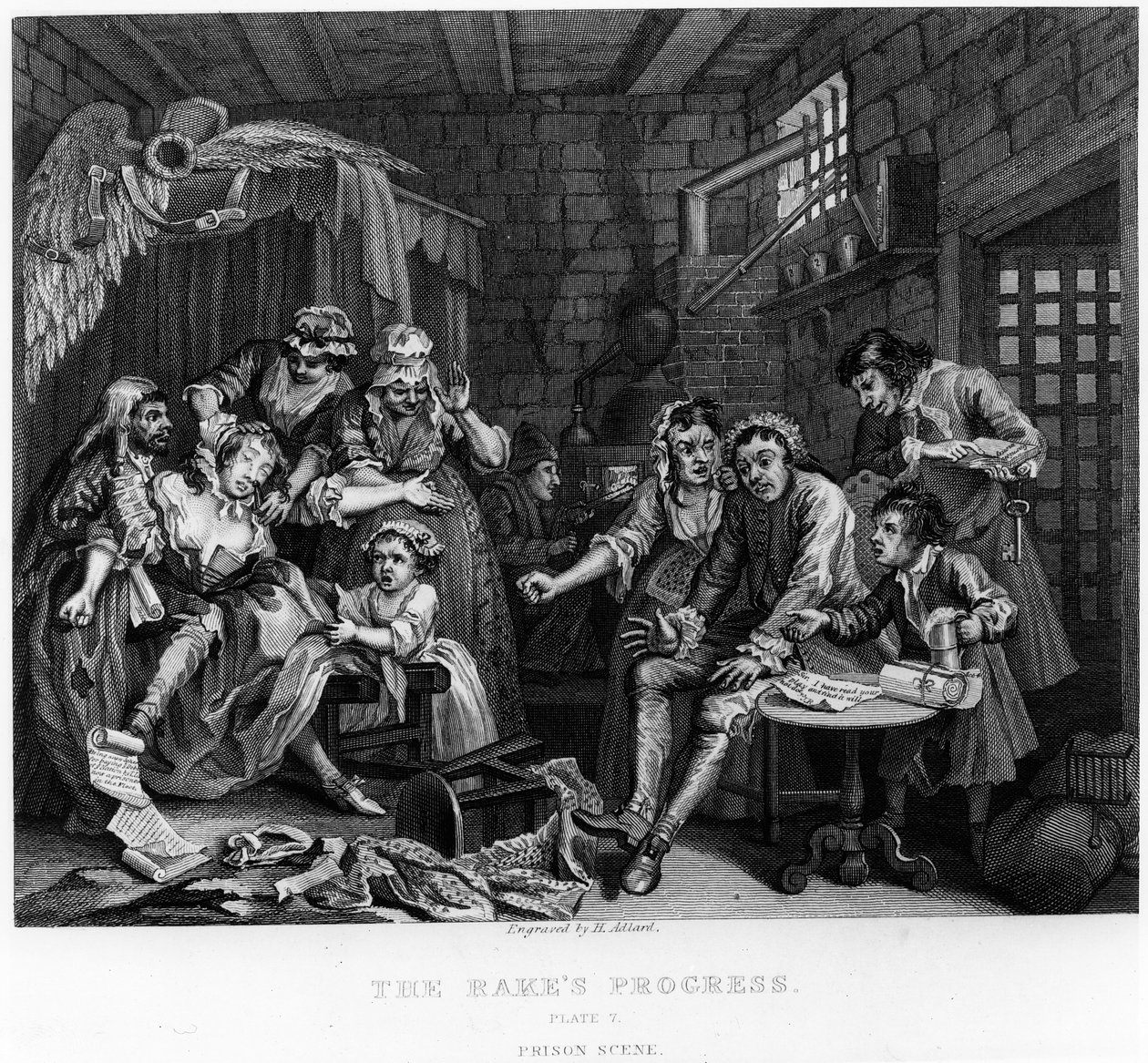 The Rake in Prison, deska VII, z 