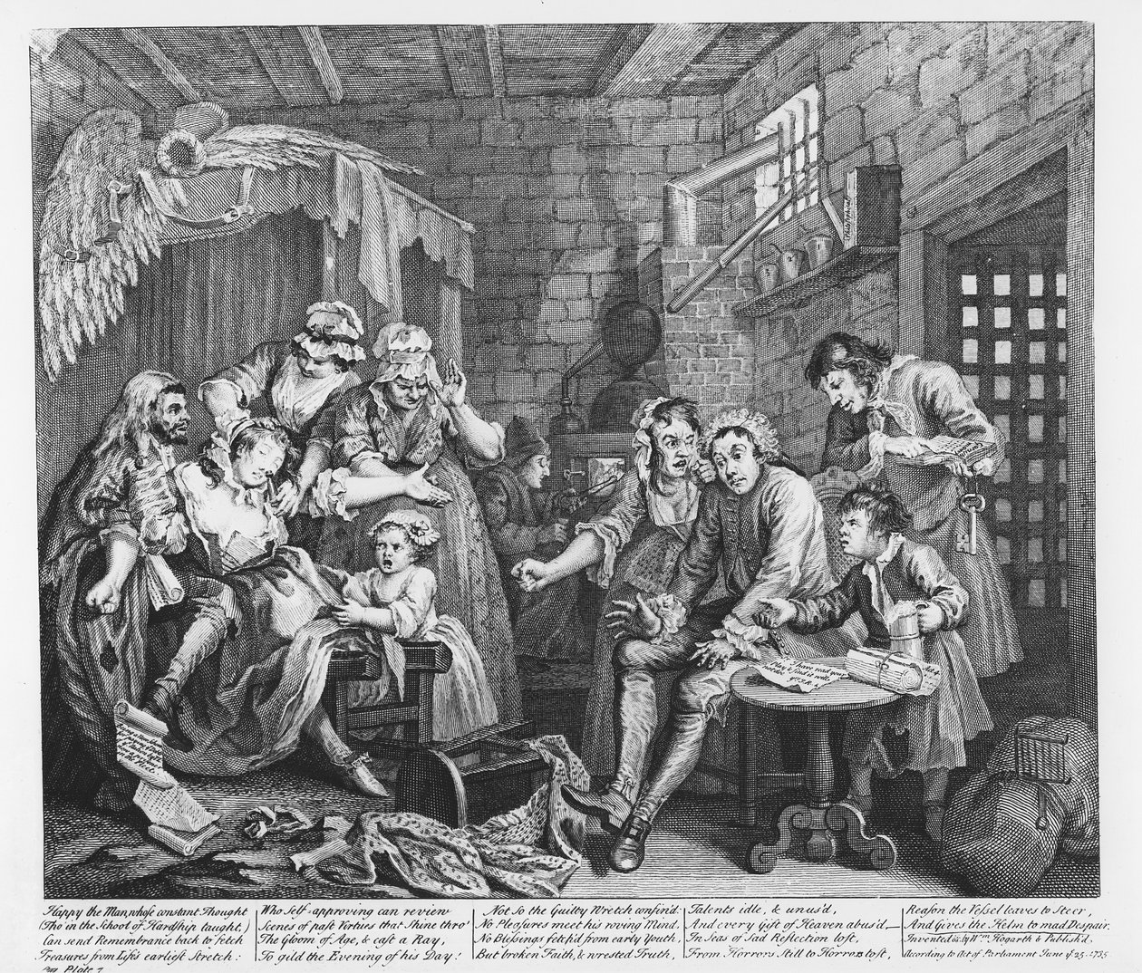 The Rake in Prison, deska VII, z 