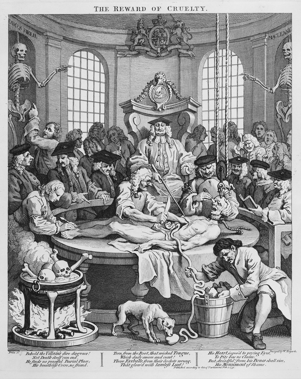 Odměna za krutost od William Hogarth