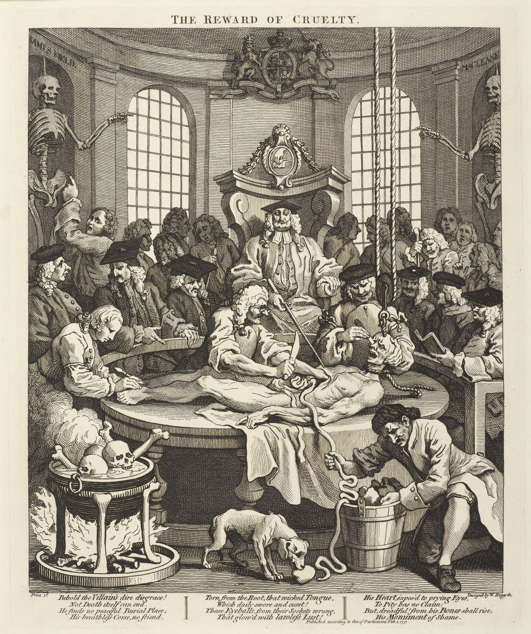 Odměna za krutost od William Hogarth
