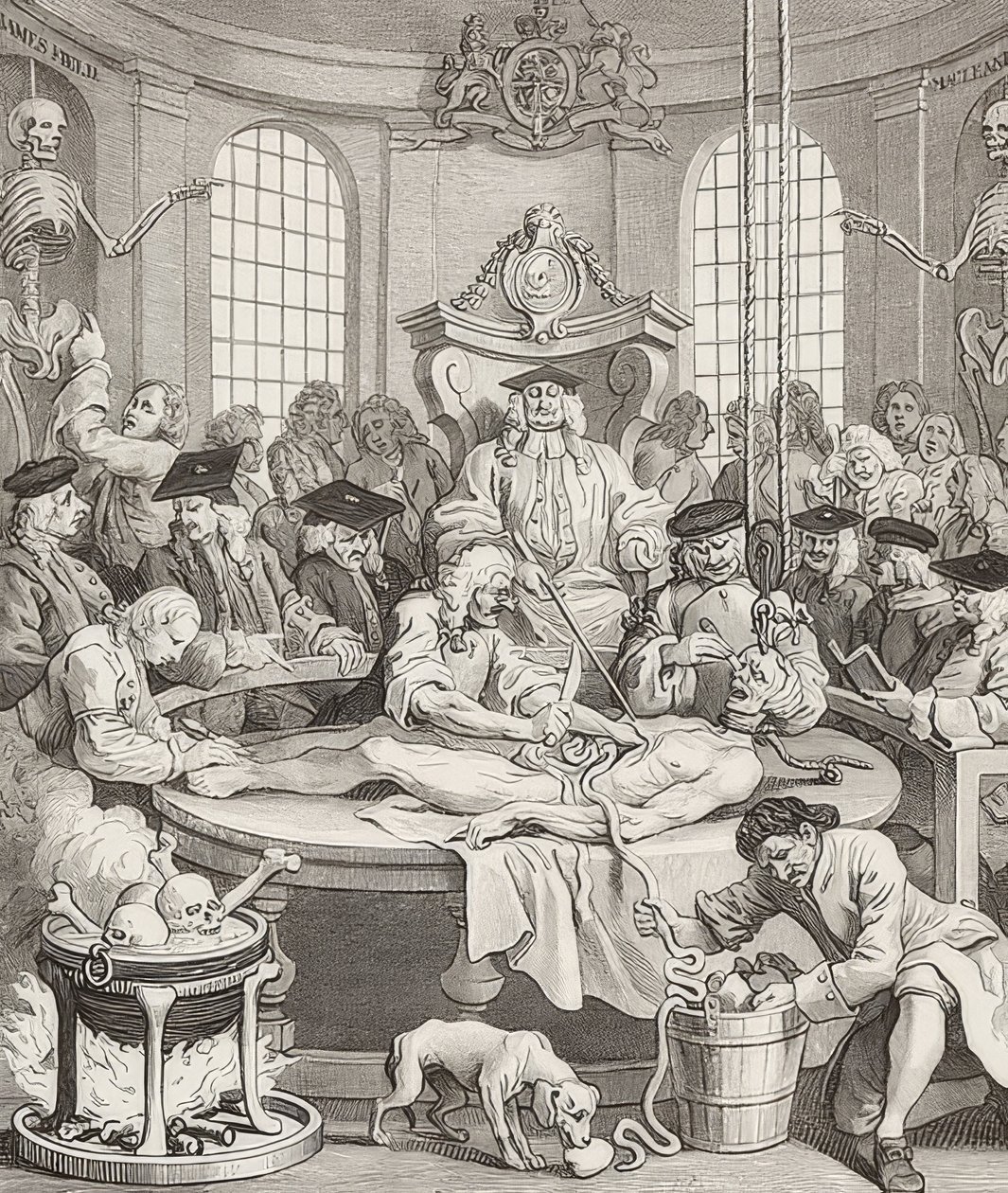 Odměna za krutost. From: The Four Stages of Cruelty / Čtyři fáze krutosti. 1751 od William Hogarth