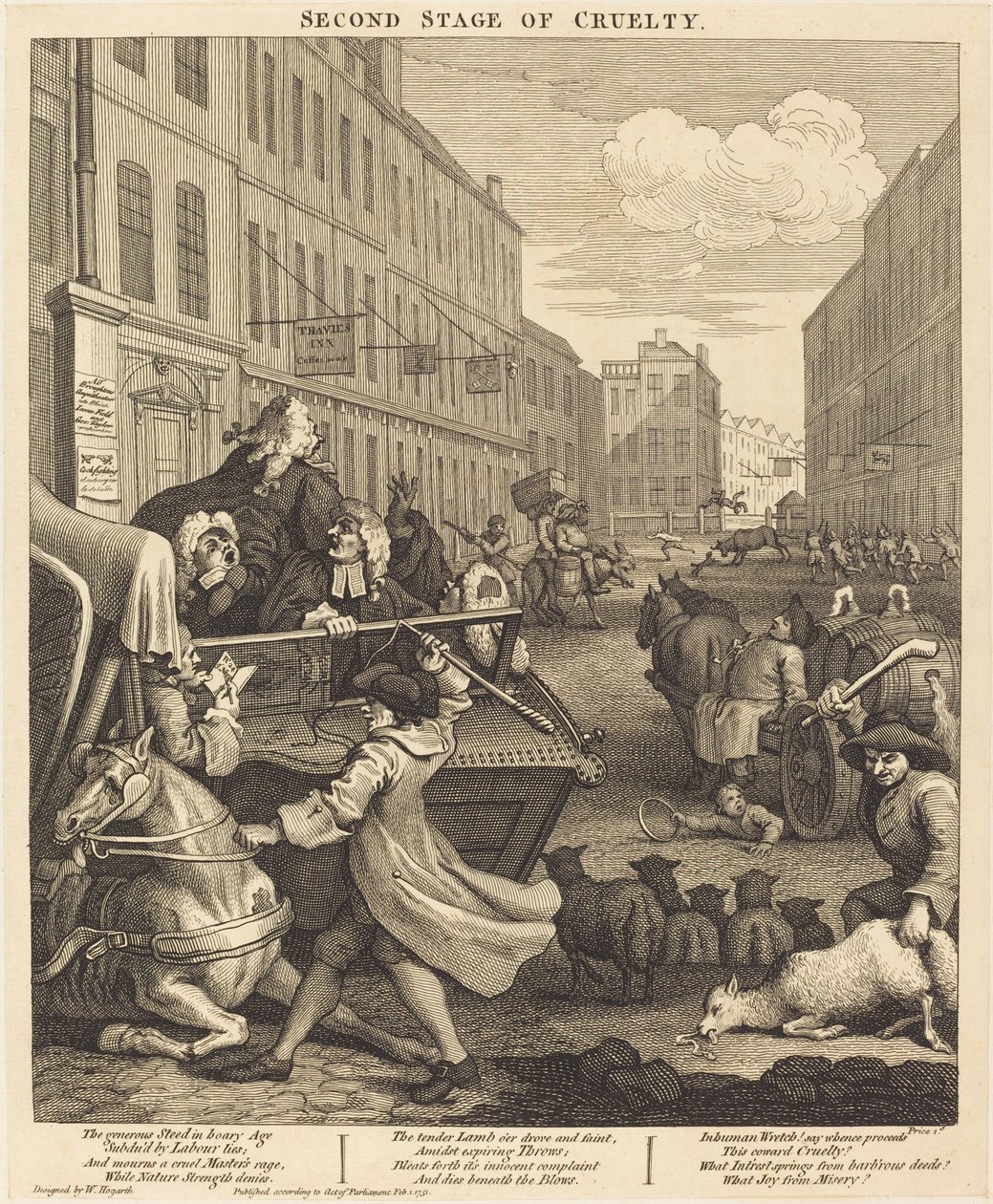 Druhá fáze krutosti od William Hogarth