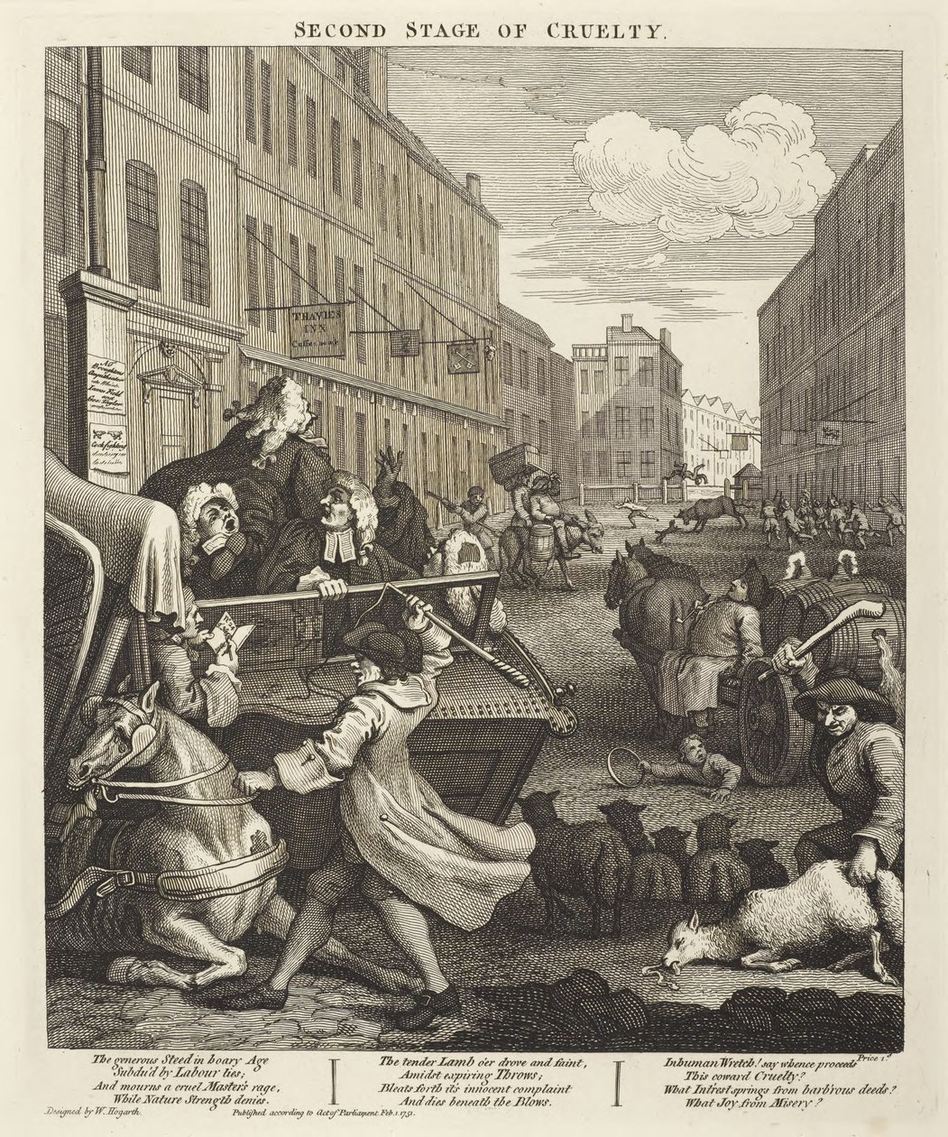 Druhá fáze krutosti od William Hogarth