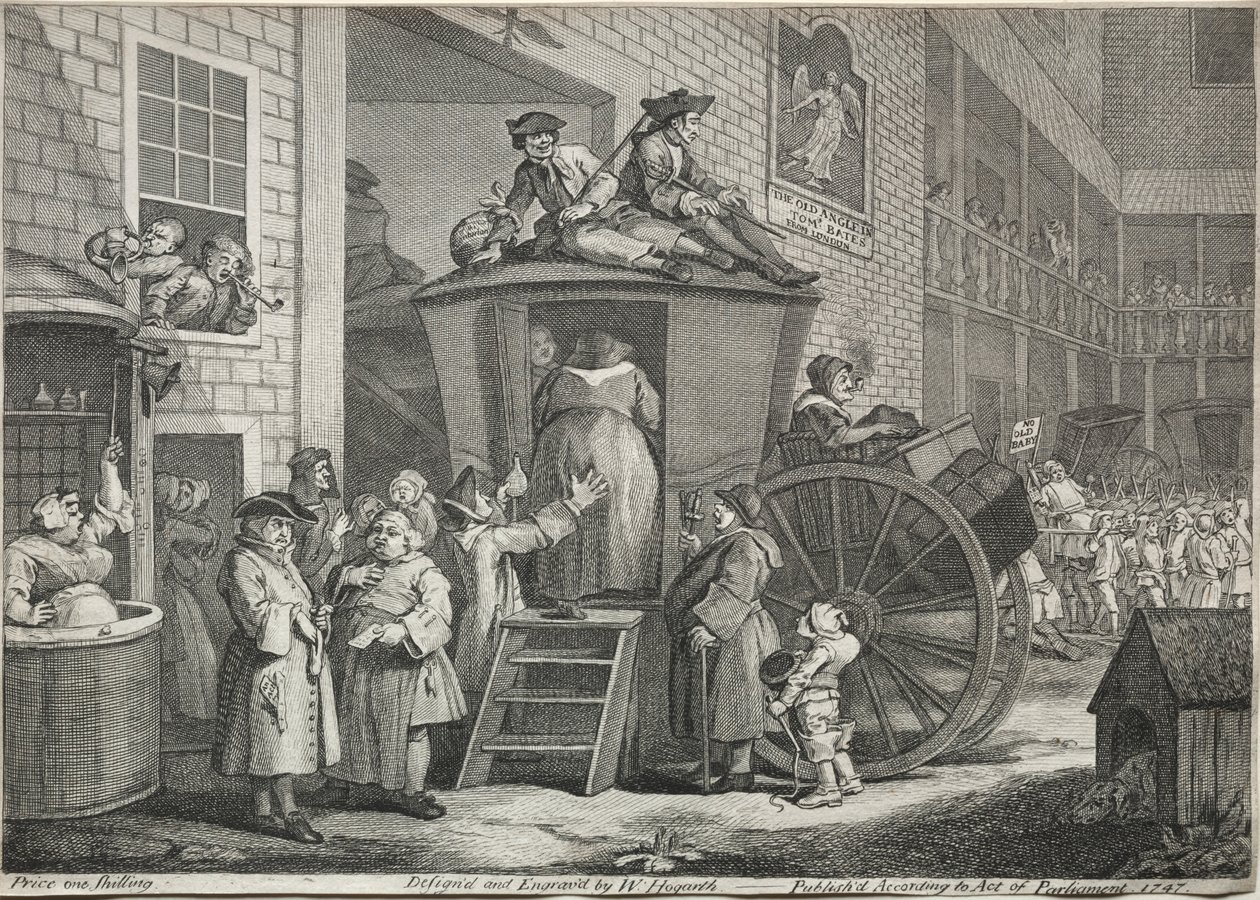 Stage Coach, 1747. od William Hogarth
