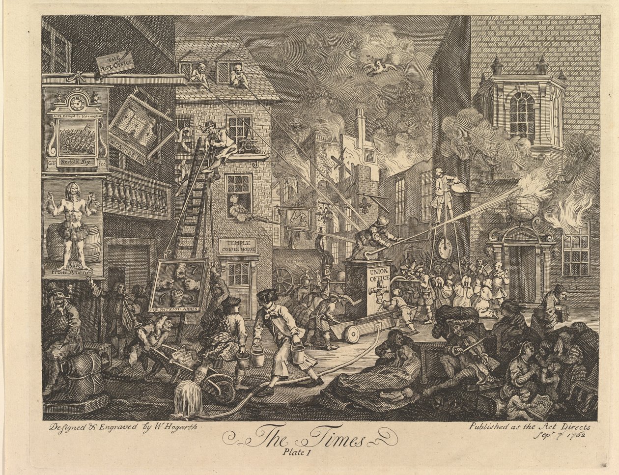 The Times, deska 1 od William Hogarth