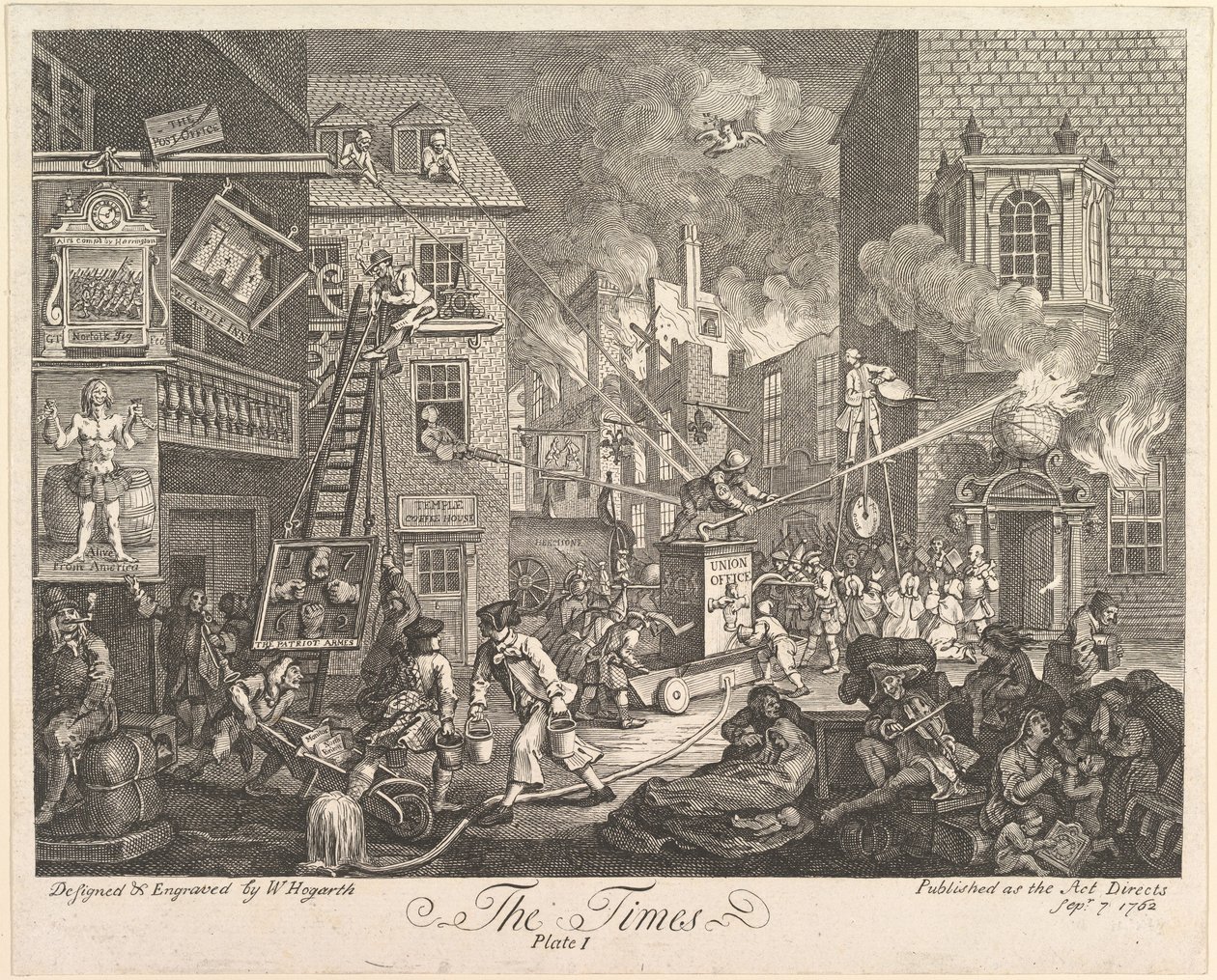 The Times, deska 1 od William Hogarth