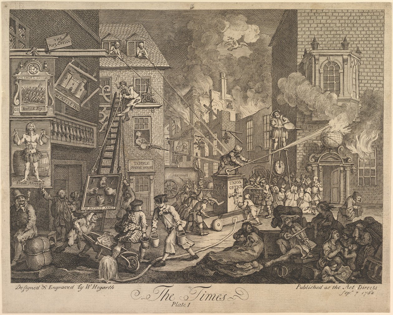 The Times, tabule 1 od William Hogarth