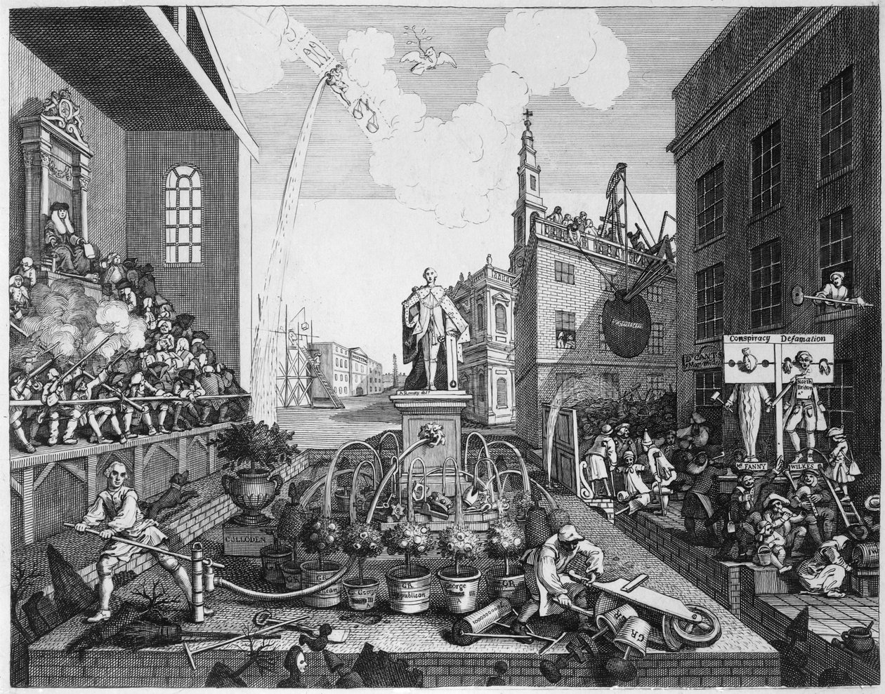The Times, deska II od William Hogarth