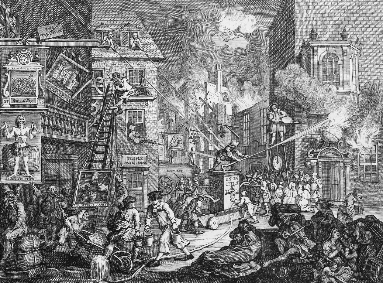 The Times, deska I, 1762 od William Hogarth