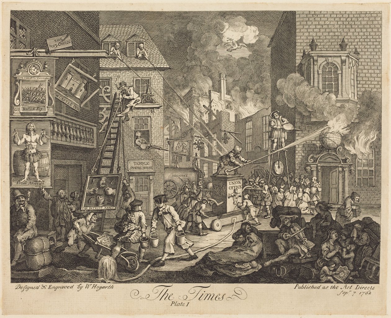 The Times, str. 1 od William Hogarth