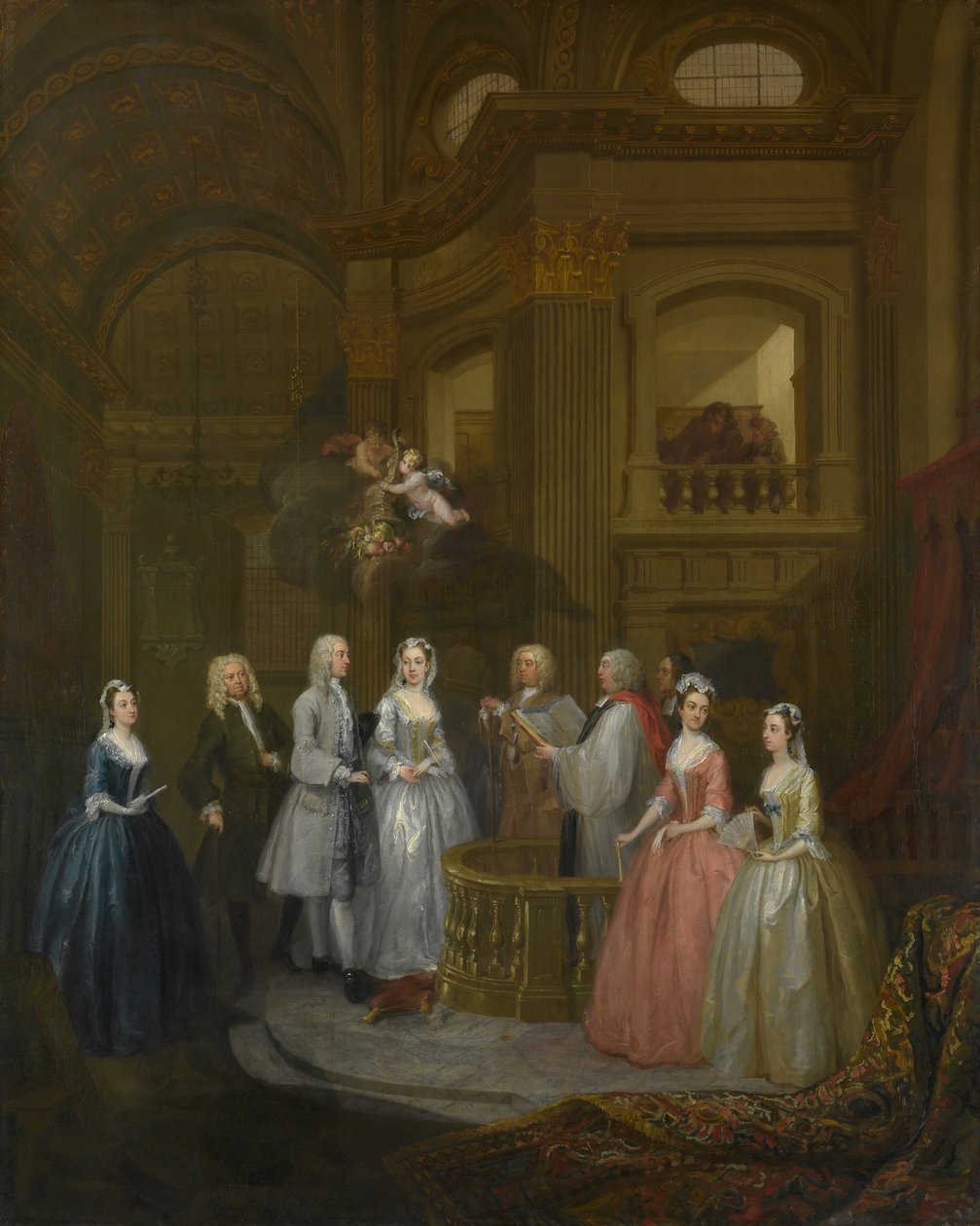 Svatba Stephena Beckinghama a Mary Coxové, 1729. od William Hogarth