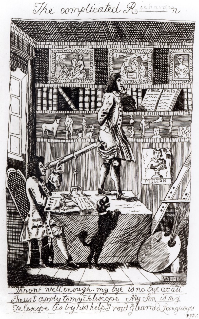 Komplikovaný Richardson, 1724 od William Hogarth