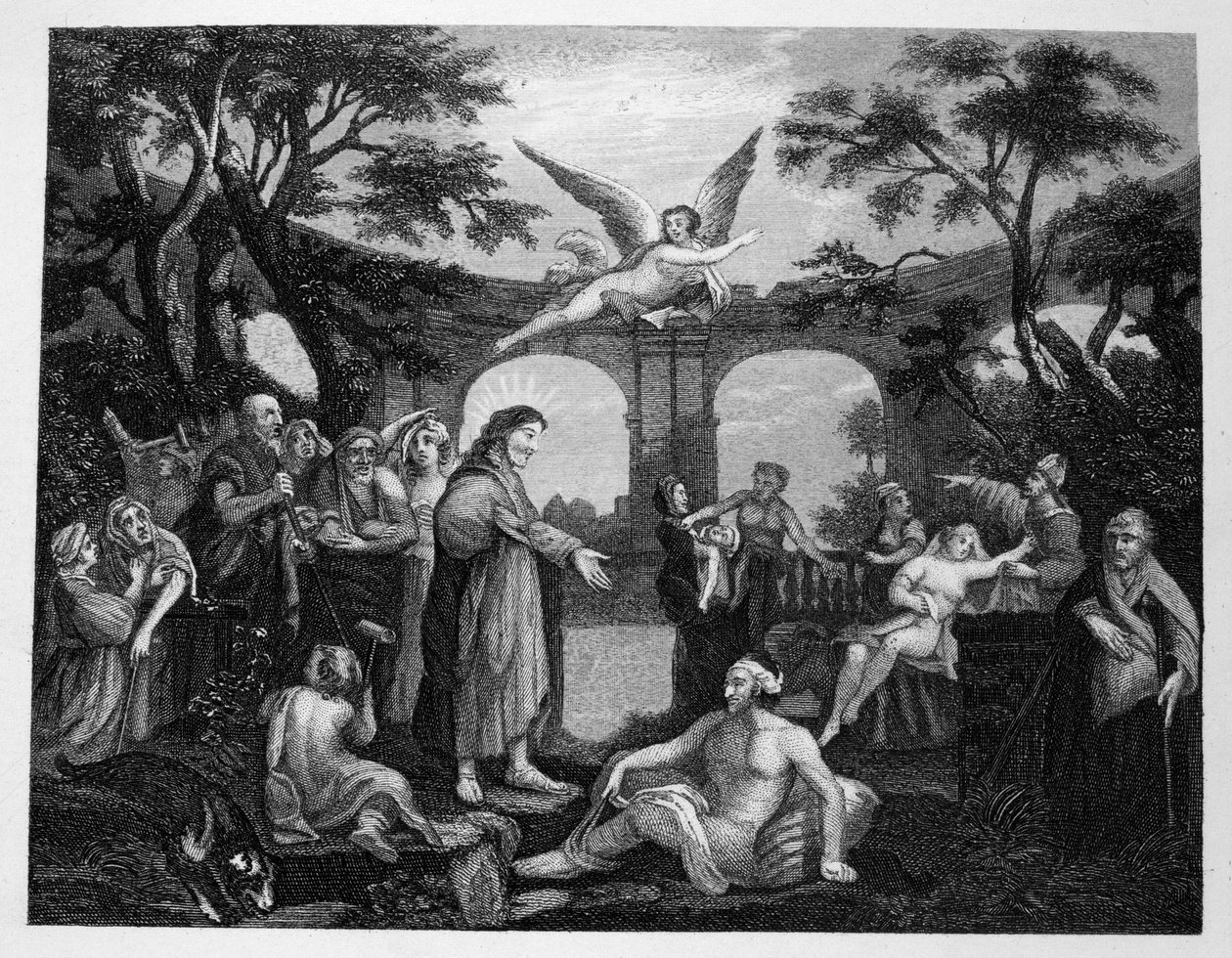 Bazén Bethesda od William Hogarth