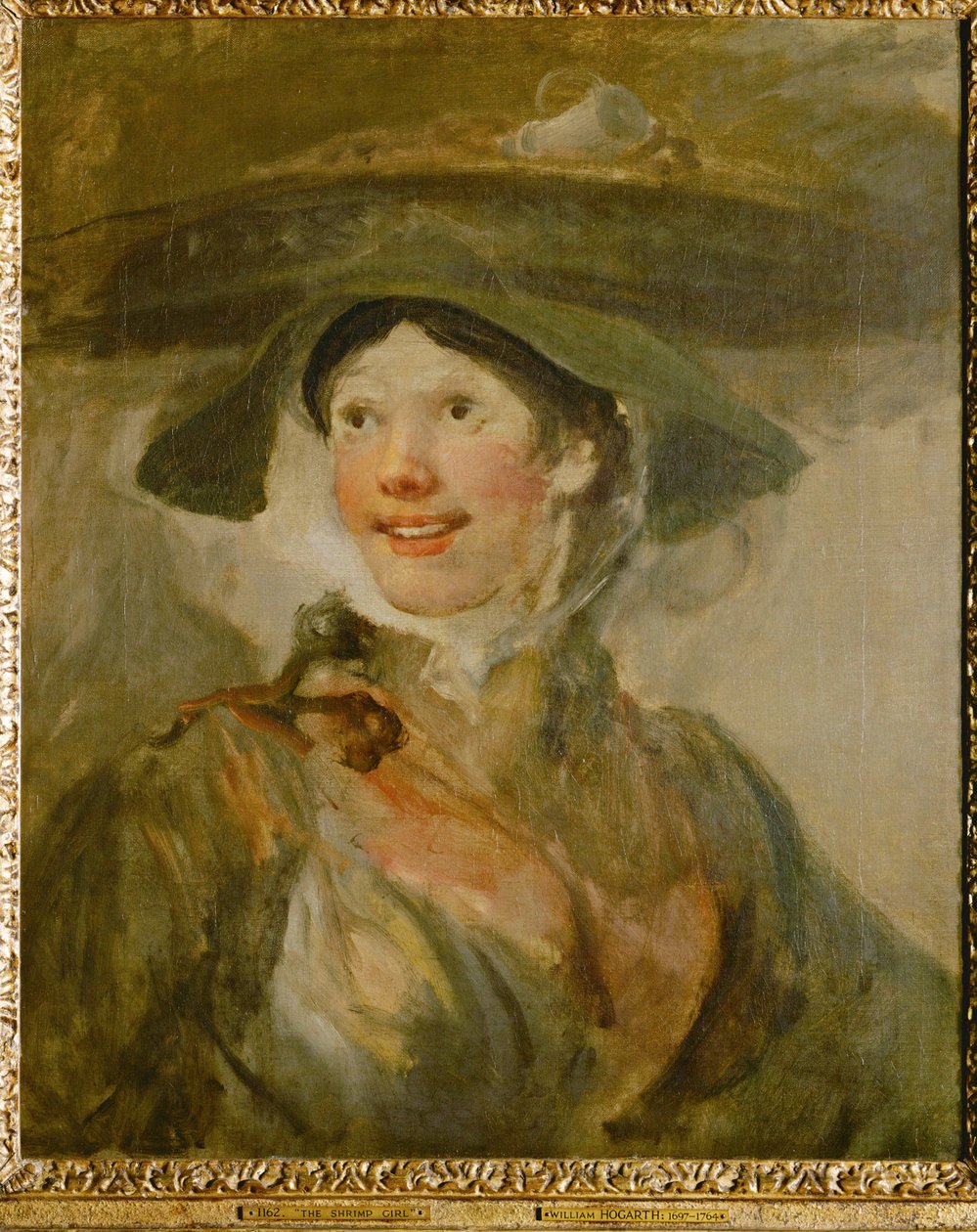 Krevetová dívka (malba na plátně) od William Hogarth