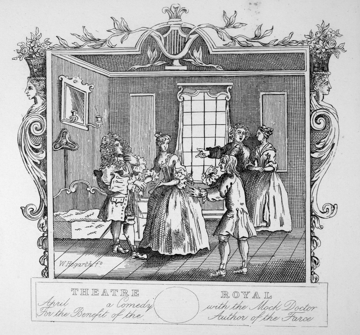 Královské divadlo od William Hogarth