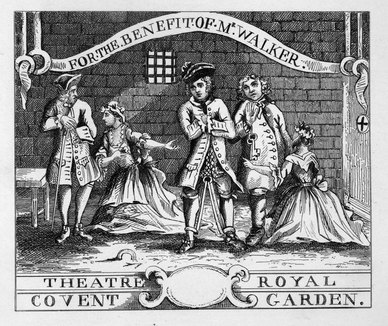 Královské divadlo, Covent Garden od William Hogarth