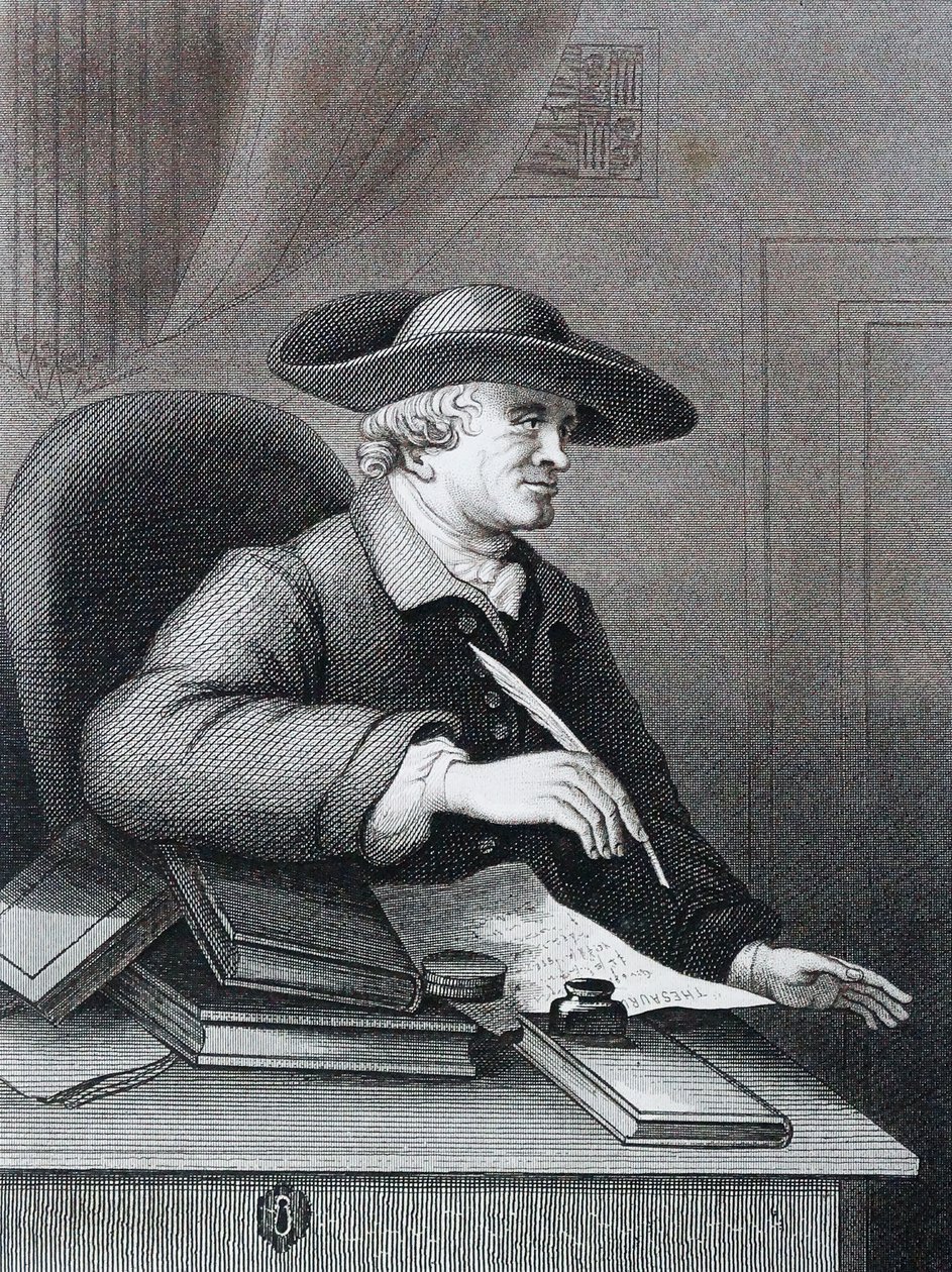 Thomas Morell (1703 1784) anglický libretista, klasický učenec Williama Hogartha od William Hogarth