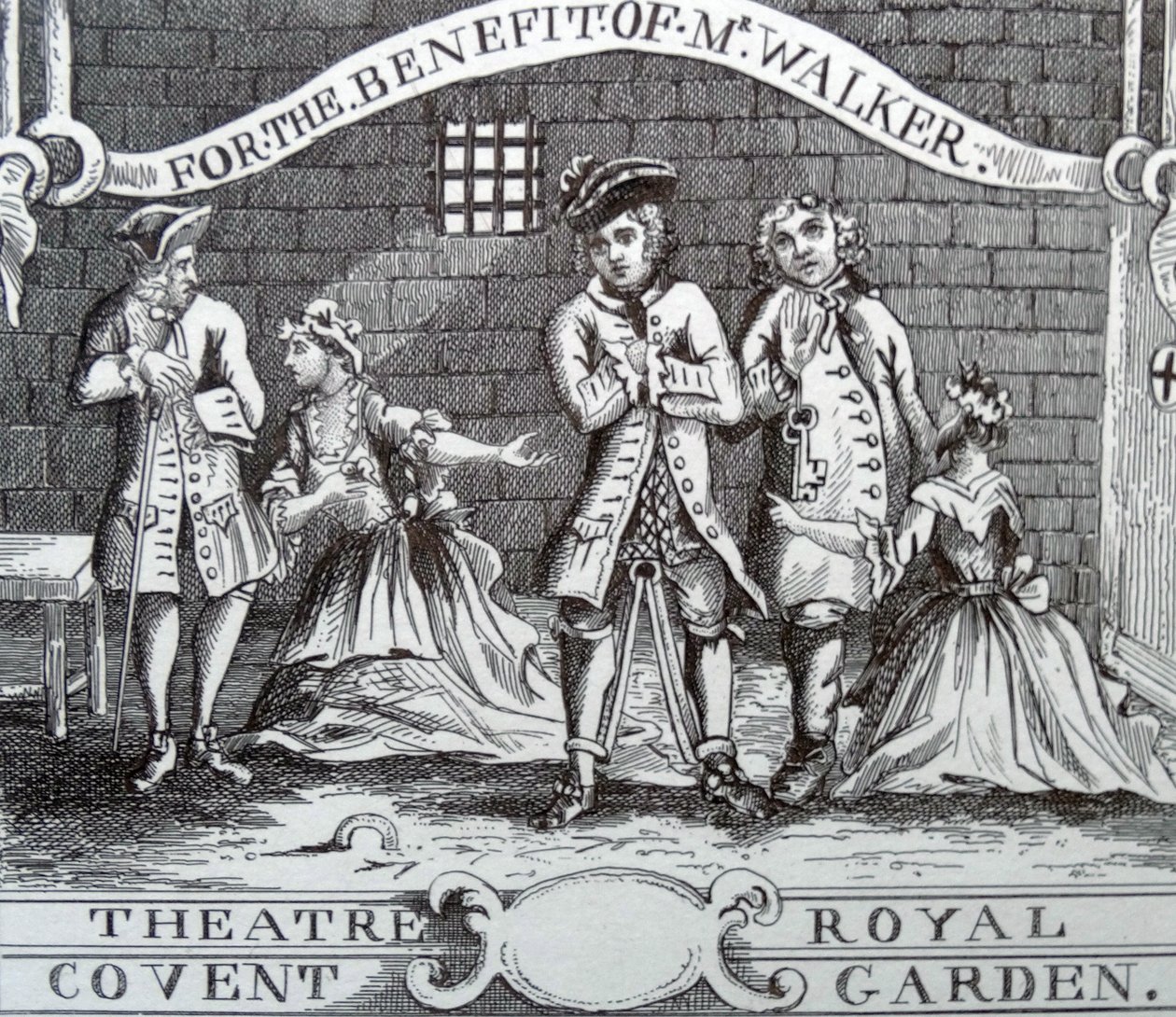 Vstupenka do divadla od William Hogarth