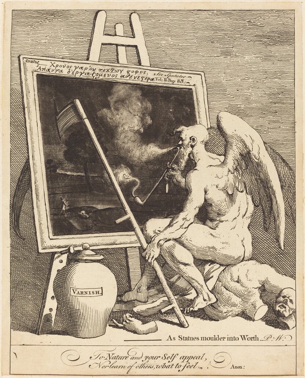 Čas kouření obrázku od William Hogarth