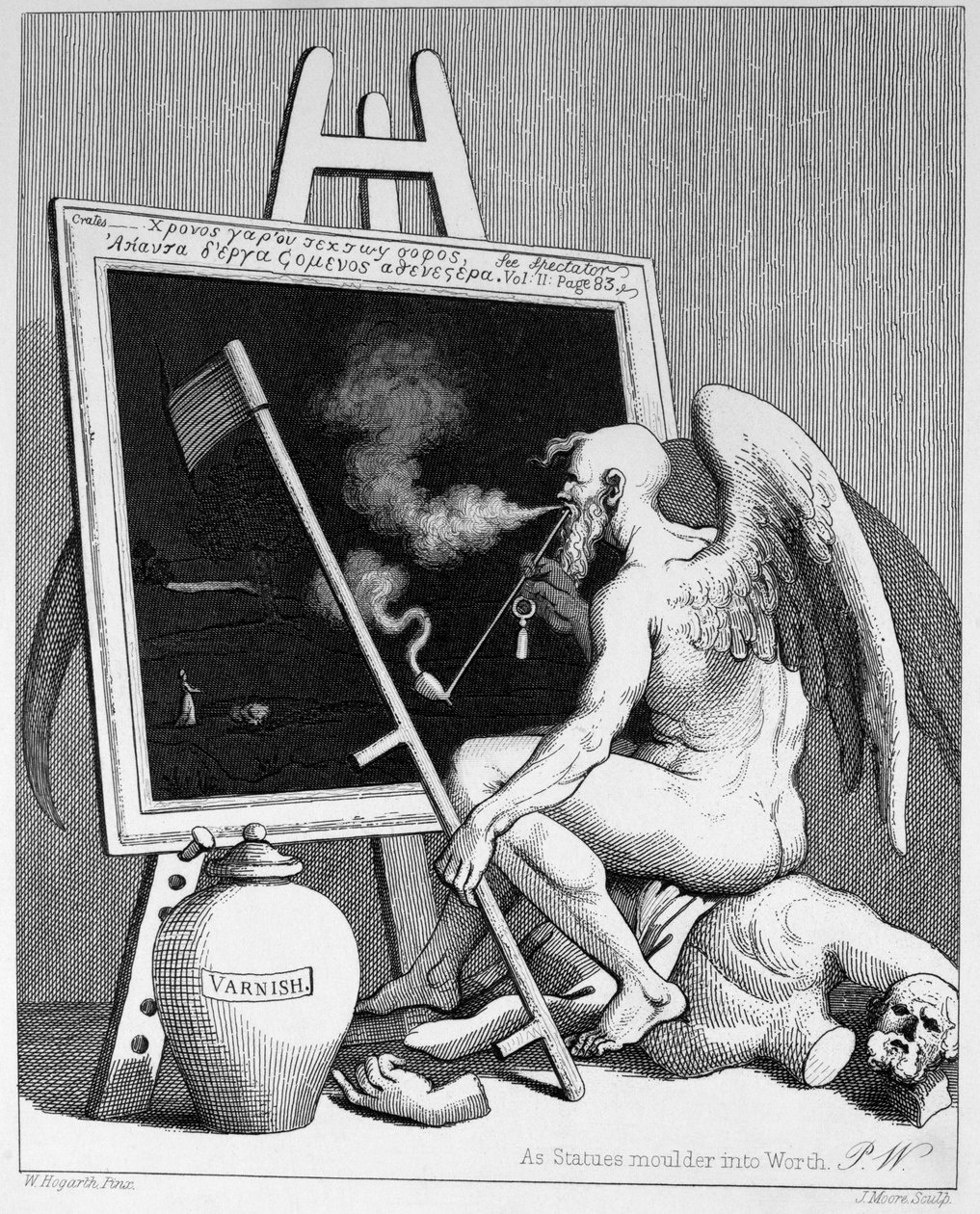Čas kouření obrázku od William Hogarth