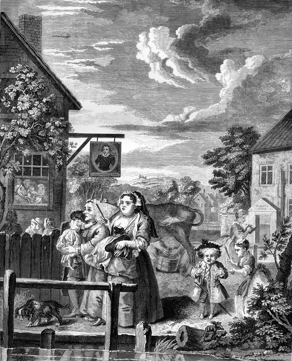 Časy dne - Večer William Hogarth od William Hogarth