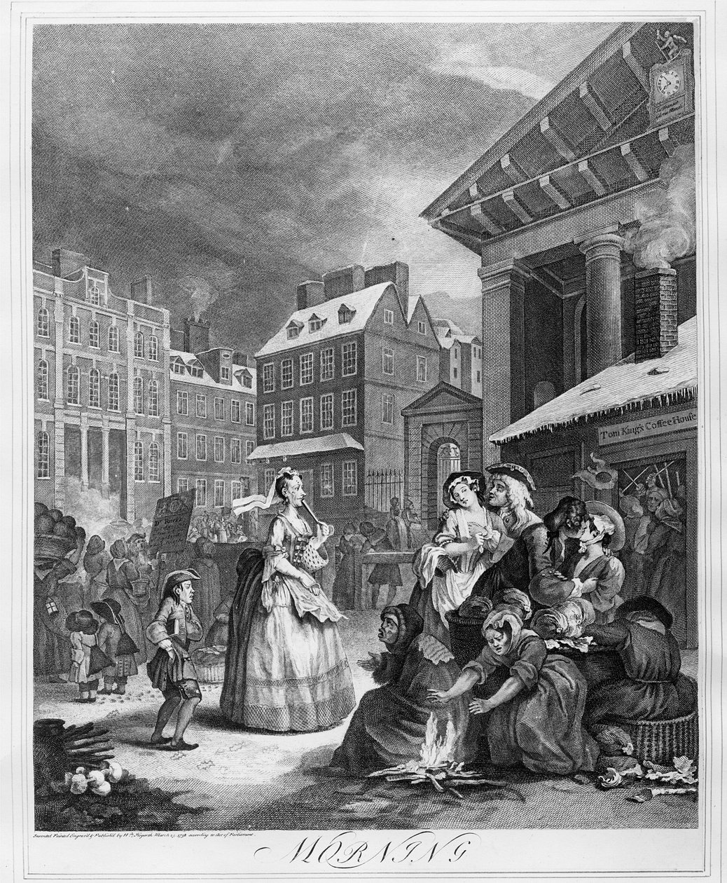 Časy dne, ráno od William Hogarth