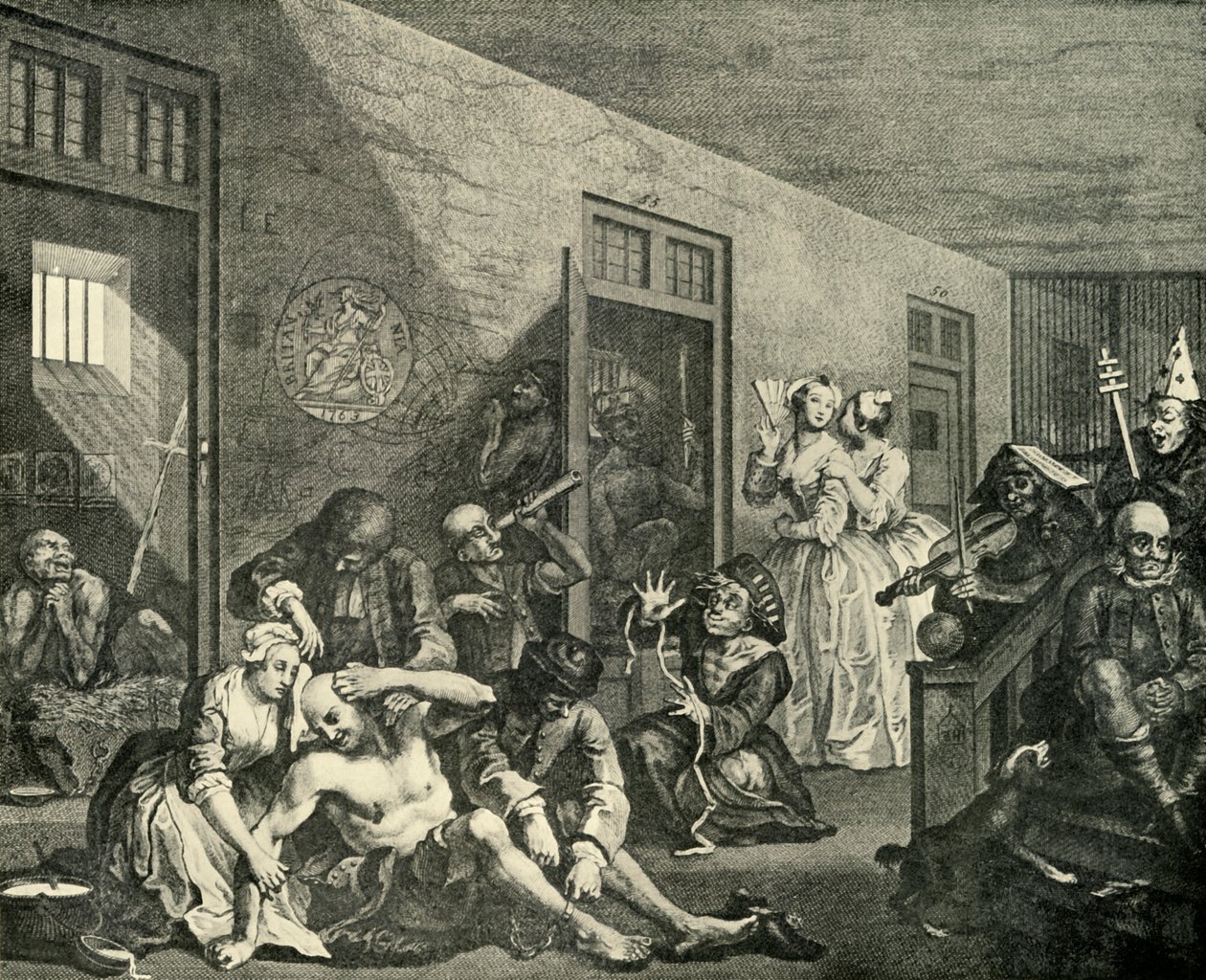 Léčba šílenců, 1733, 1925. od William Hogarth