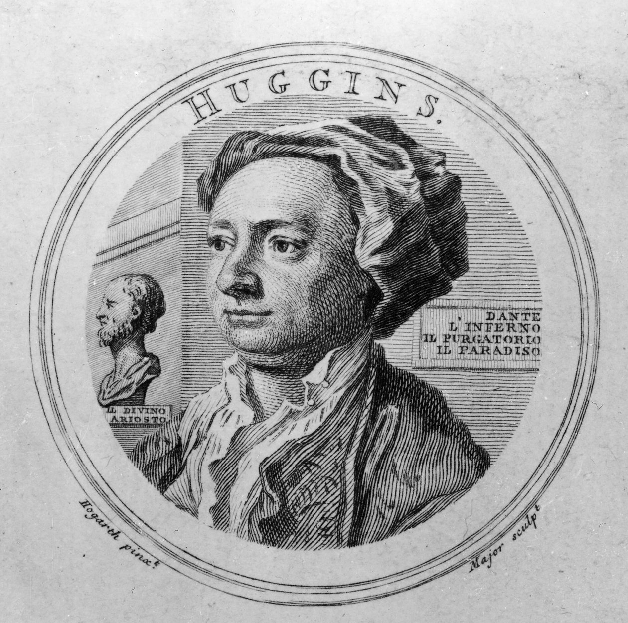 William Huggins, rytý Thomas Major, 1761 od William Hogarth