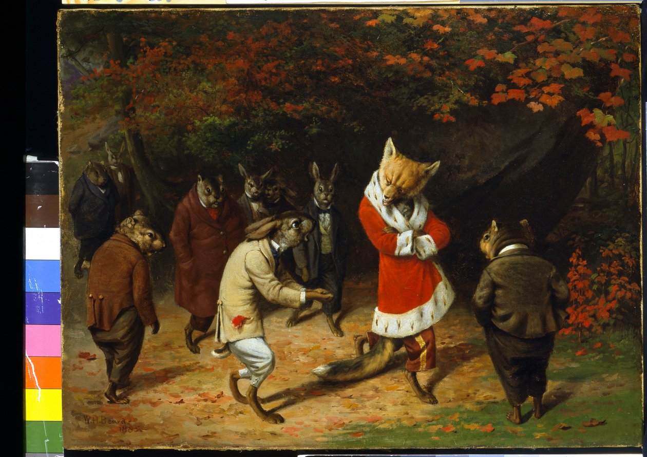 Jeho Veličenstvo přijímá (olej na plátně) od William Holbrook Beard