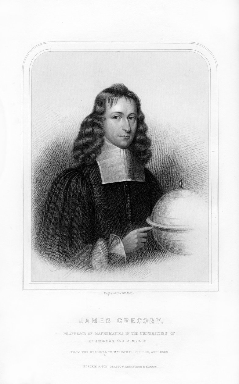 James Gregory, skotský matematik a astronom, 1870. od William Holl