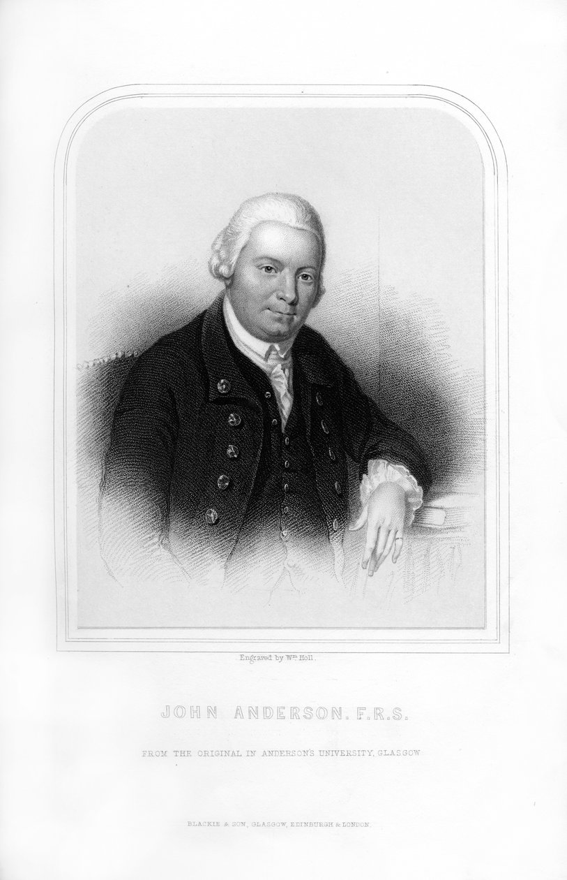 John Anderson, skotský profesor přírodní filozofie, 1870. od William Holl