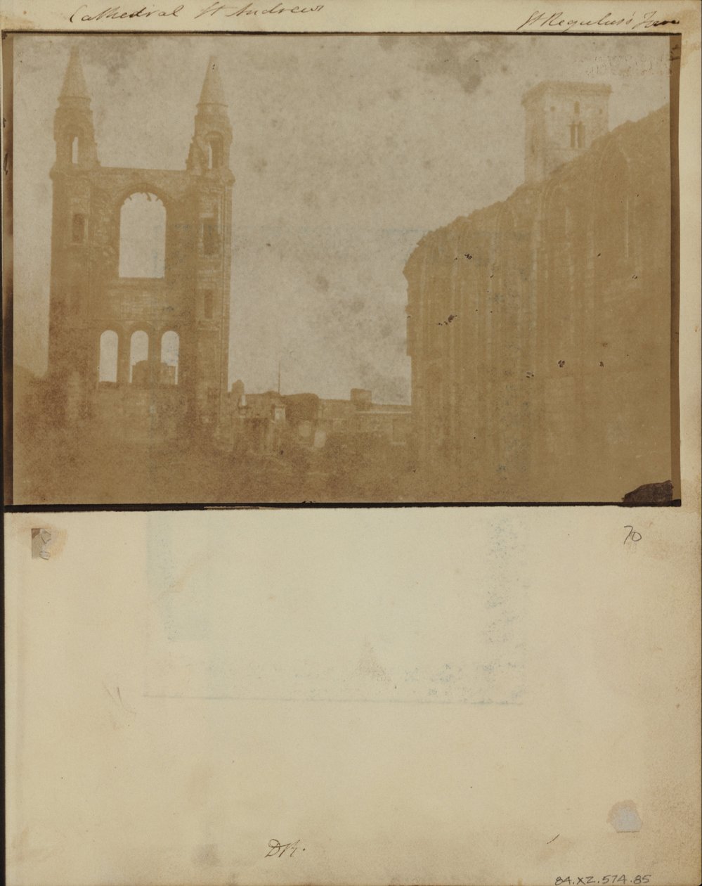 The East Gable and South Aisle of St. Andrews Cathedral with St. Regulus Tower, from the Northwest. od William Holland Furlong