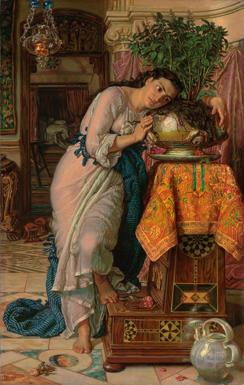 Isabella a hrnec bazalky, 1867 od William Holman Hunt