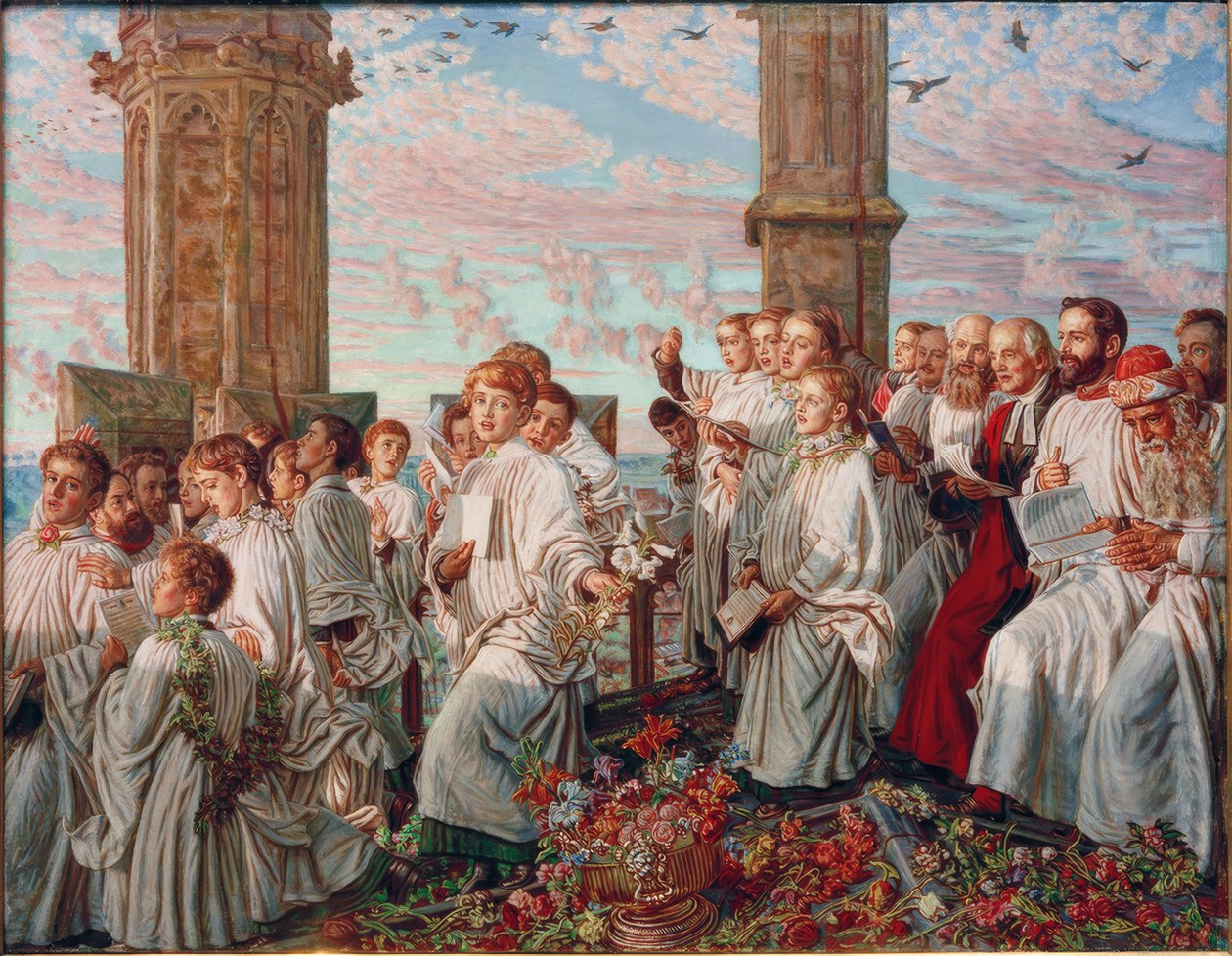 První máj na Magdalénské věži od William Holman Hunt