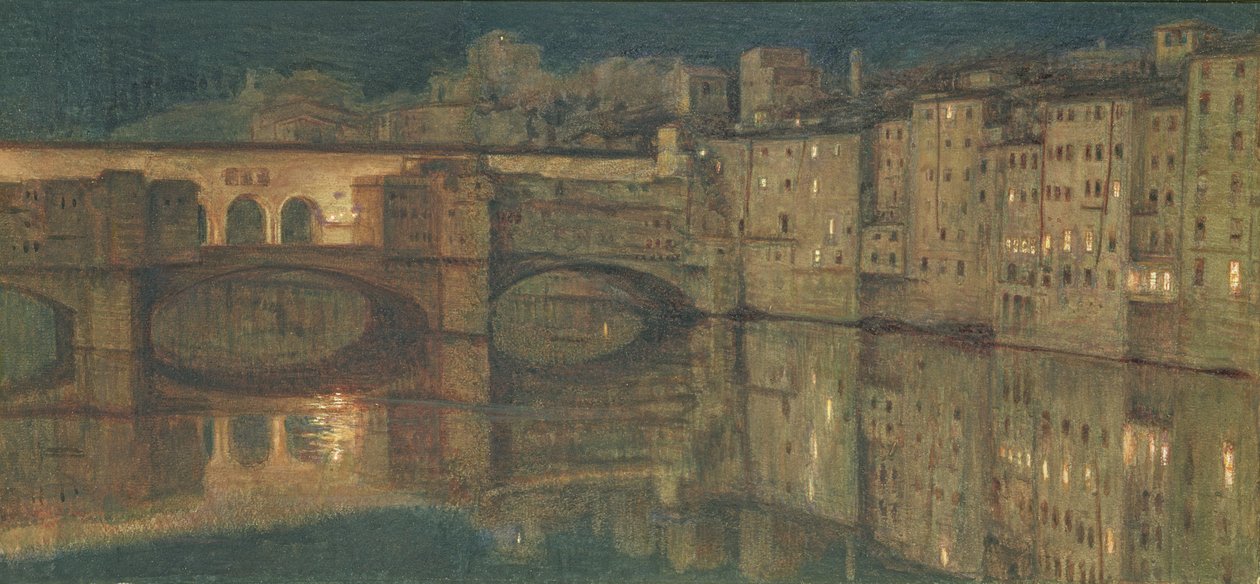 Ponte Vecchio, Florencie od William Holman Hunt